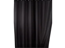 Wenko Duschvorhang Anti-Schimmel 180 x 200 cm, Schwarz