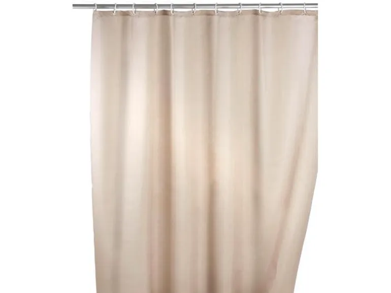 Wenko Duschvorhang Anti-Schimmel 180 x 200 cm, Beige
