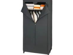 Wenko Kleiderschrank Deep Black 75 cm x 160 cm, 1 Stück