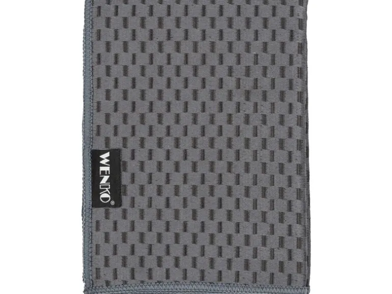 Wenko Mikrofaser-Reinigungstuch Miko 2er Set, Schwarz/Grau