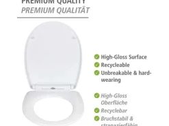 Wenko WC-Sitz Yak Easy Close, Thermoplast, bis 350 kg