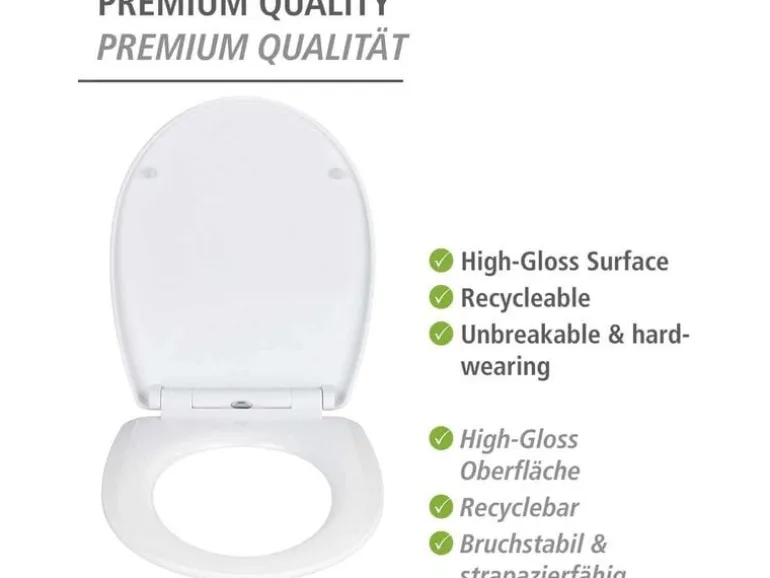 Wenko WC-Sitz Yak Easy Close, Thermoplast, bis 350 kg