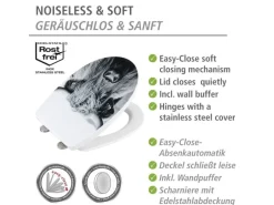 Wenko WC-Sitz Yak Easy Close, Thermoplast, bis 350 kg