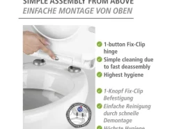 Wenko WC-Sitz Yak Easy Close, Thermoplast, bis 350 kg