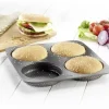 Westmark 4er Burger Brötchen Backform Big, 28 x 28 cm
