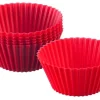 Westmark 6er Set Silikon-Muffinformen, D7 cm, rot Silikon D7 cm Rot