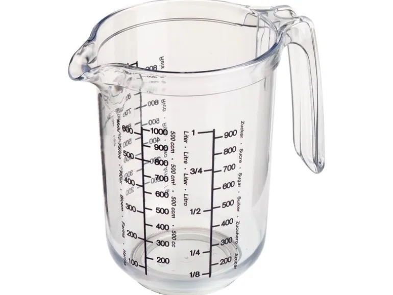 Westmark Messbecher Messkanne Gerda, 1 l 10 dl, Transparent