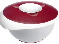 Westmark Rührschüssel mit Spritzschutz, rot, 3.5 lt
