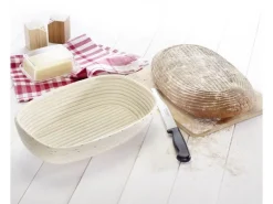 Westmark Set Gärkorb oval mit Bezug 33.5 x 20.5 x 8cm 1 Stück, Braun