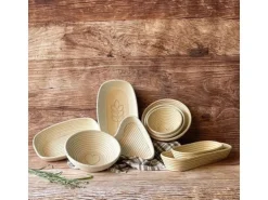 Westmark Set Gärkorb oval mit Bezug 33.5 x 20.5 x 8cm 1 Stück, Braun