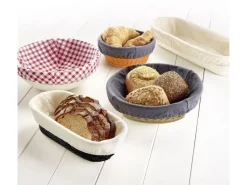 Westmark Set Gärkorb rund mit Bezug D20.5 x 8.1 cm 1 Stück, Braun