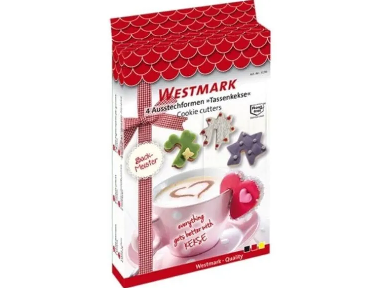 Westmark 4-tlg. Set Ausstechform Tassenkekse