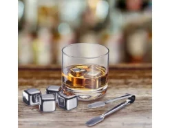 Westmark 7 tlg. Set Eiswürfel mit Zange Cosmo 7-teilig, Silber