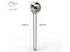 Xavax Messlöffel Edelstahl, Silber