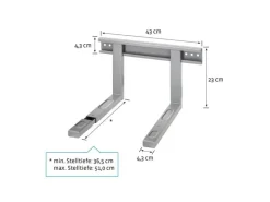 Xavax Mikrowellenhalterung 110931 Silber