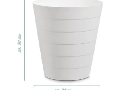 Zeller Present Abfalleimer 13.5 l, Weiss