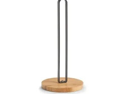 Zeller Present Küchenrollenhalter Bambus Schwarz/Braun