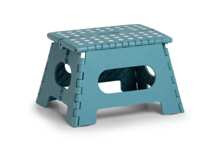 Zeller Present Klapphocker 35 x 28 x 22 cm, Eisblau