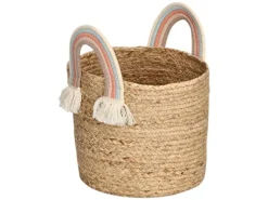 Zeller Present Spielzeugkorb Rainbow Natur Seegras 30 x 30 cm
